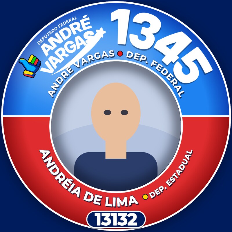 Foto com a moldura do 1345 e de Andréia de Lima 13132 aplicada