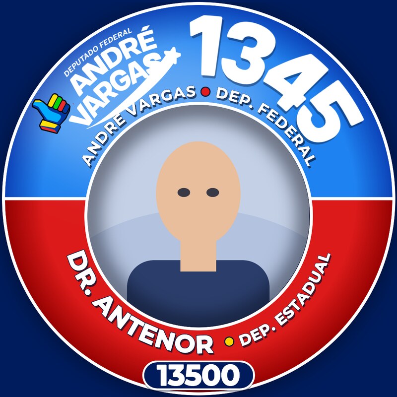 Foto com a moldura do 1345 e de Dr. Antenor 13500 aplicada