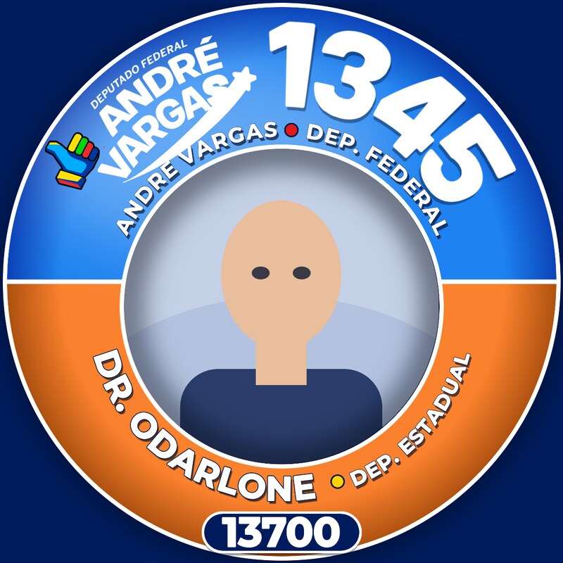 Foto com a moldura do 1345 e de Dr. Odarlone 13700 aplicada