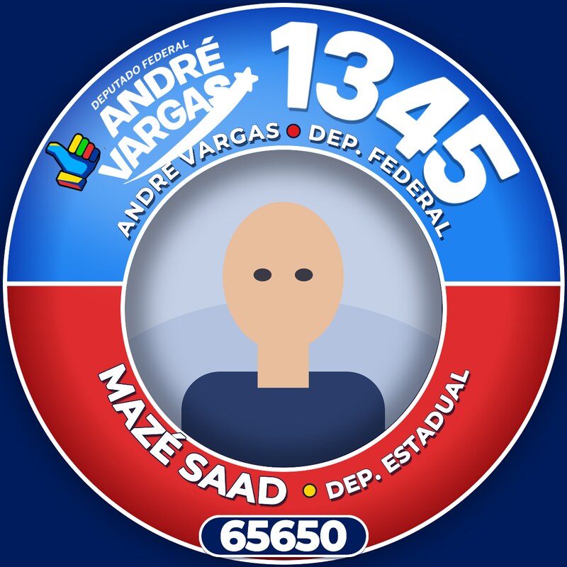 Foto com a moldura do 1345 e de Mazé Saad 65650 aplicada