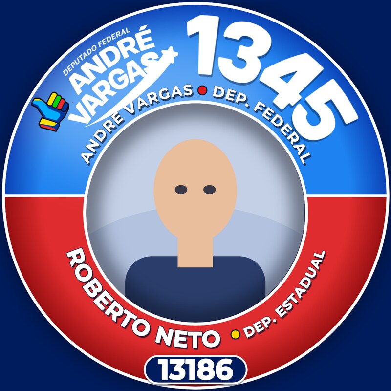 Foto com a moldura do 1345 e de Roberto Neto 13186 aplicada